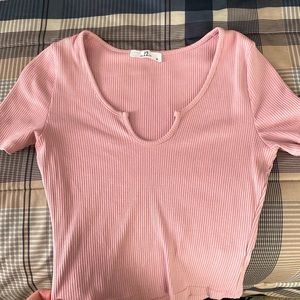 Pink crop top